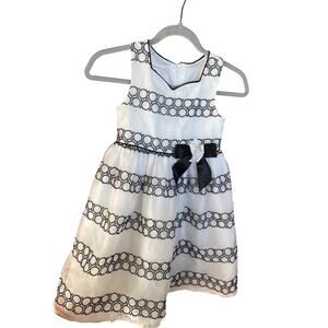Black White Formal Bonnie Jean Spring Girls Dress 6